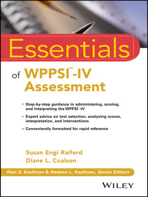 cover image of Essentials of WPPSI-IV Assessment